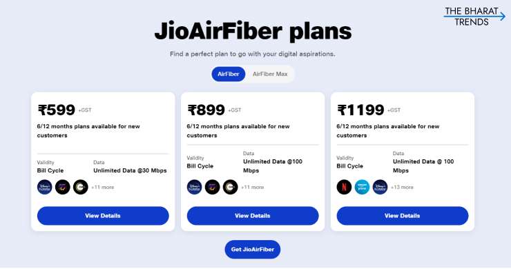 Jio AirFiber Price Details