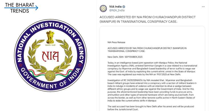 NIA Breaks Up Transnational Conspiracy Targeting Manipur Unrest
